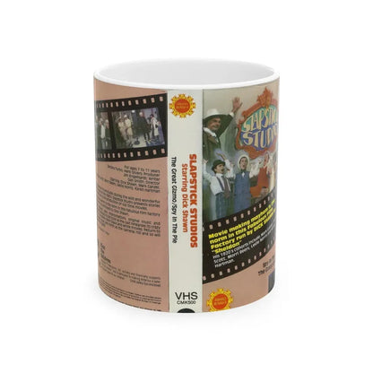 SLAPSTICK STUDIO (VHS COVER) - White Coffee Mug 11oz - Go Mug Yourself