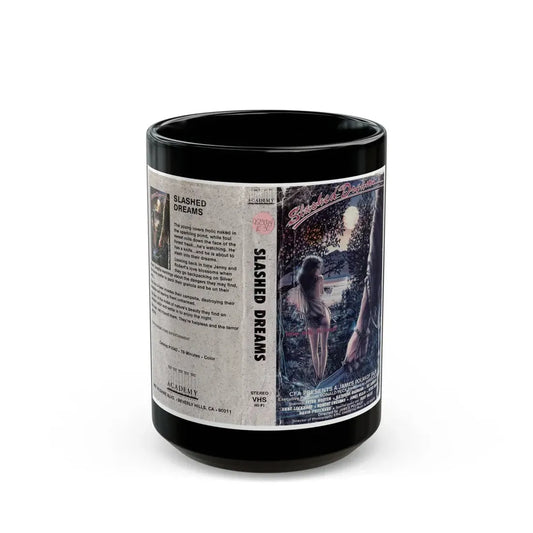 SLASHED DREAMS (VHS COVER) - Black Coffee Mug 15oz - Go Mug Yourself