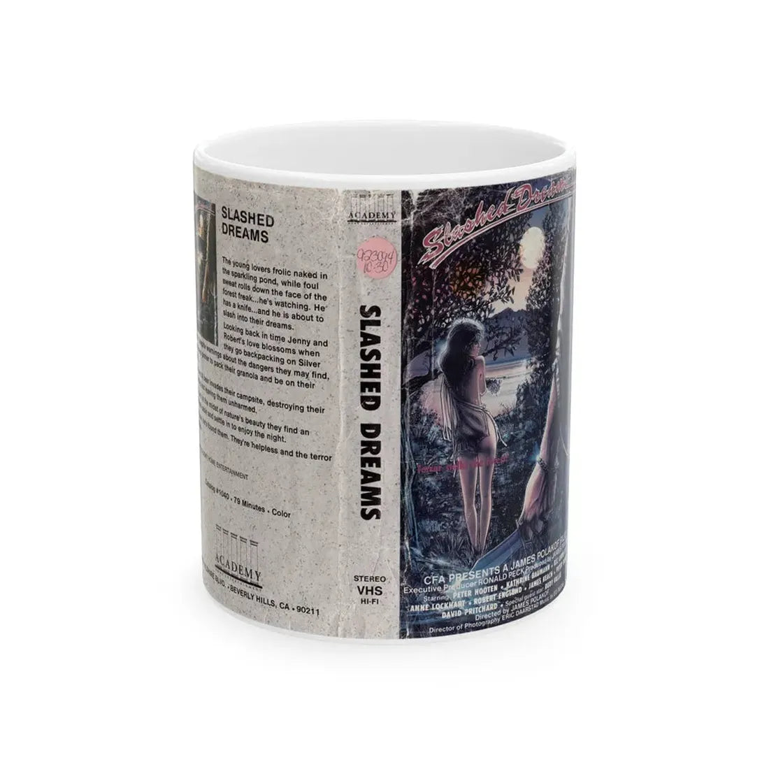 SLASHED DREAMS (VHS COVER) - White Coffee Mug 11oz - Go Mug Yourself