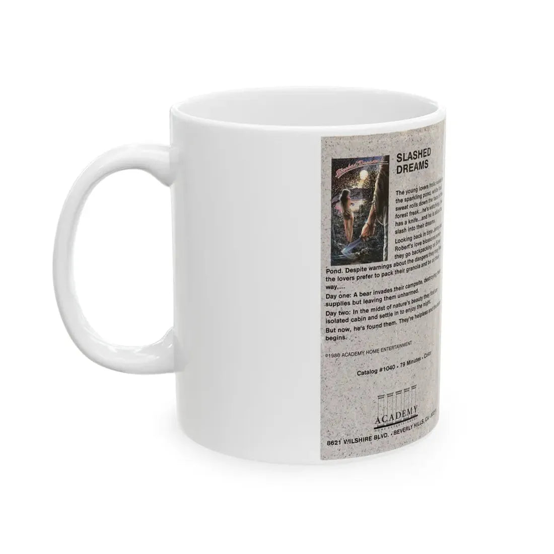 SLASHED DREAMS (VHS COVER) - White Coffee Mug - Go Mug Yourself