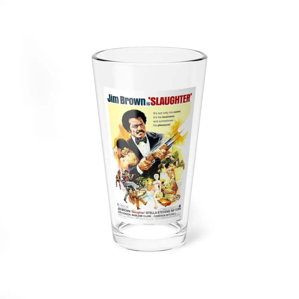 SLAUGHTER 1972 Movie Poster - Pint Glass 16oz-16oz-Go Mug Yourself