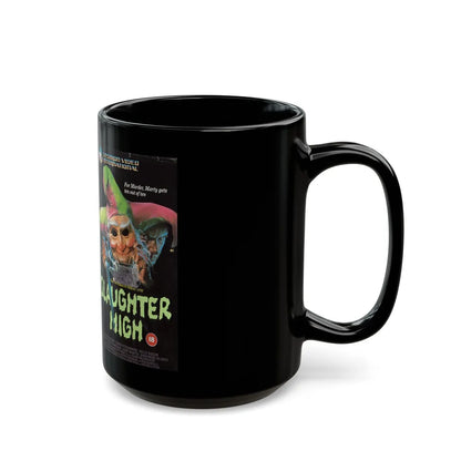 SLAUGHTER HIGH (VHS COVER) - Black Coffee Mug-Go Mug Yourself