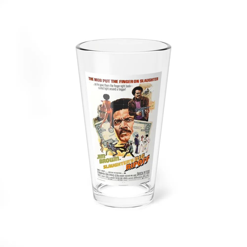 SLAUGHTER'S BIG RIP OFF 1973 Movie Poster - Pint Glass 16oz-16oz-Go Mug Yourself