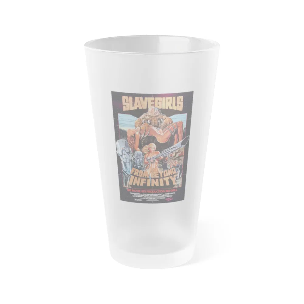 SLAVE GIRLS FROM BEYOND INFINITY 1987 Movie Poster - Frosted Pint Glass 16oz-Go Mug Yourself