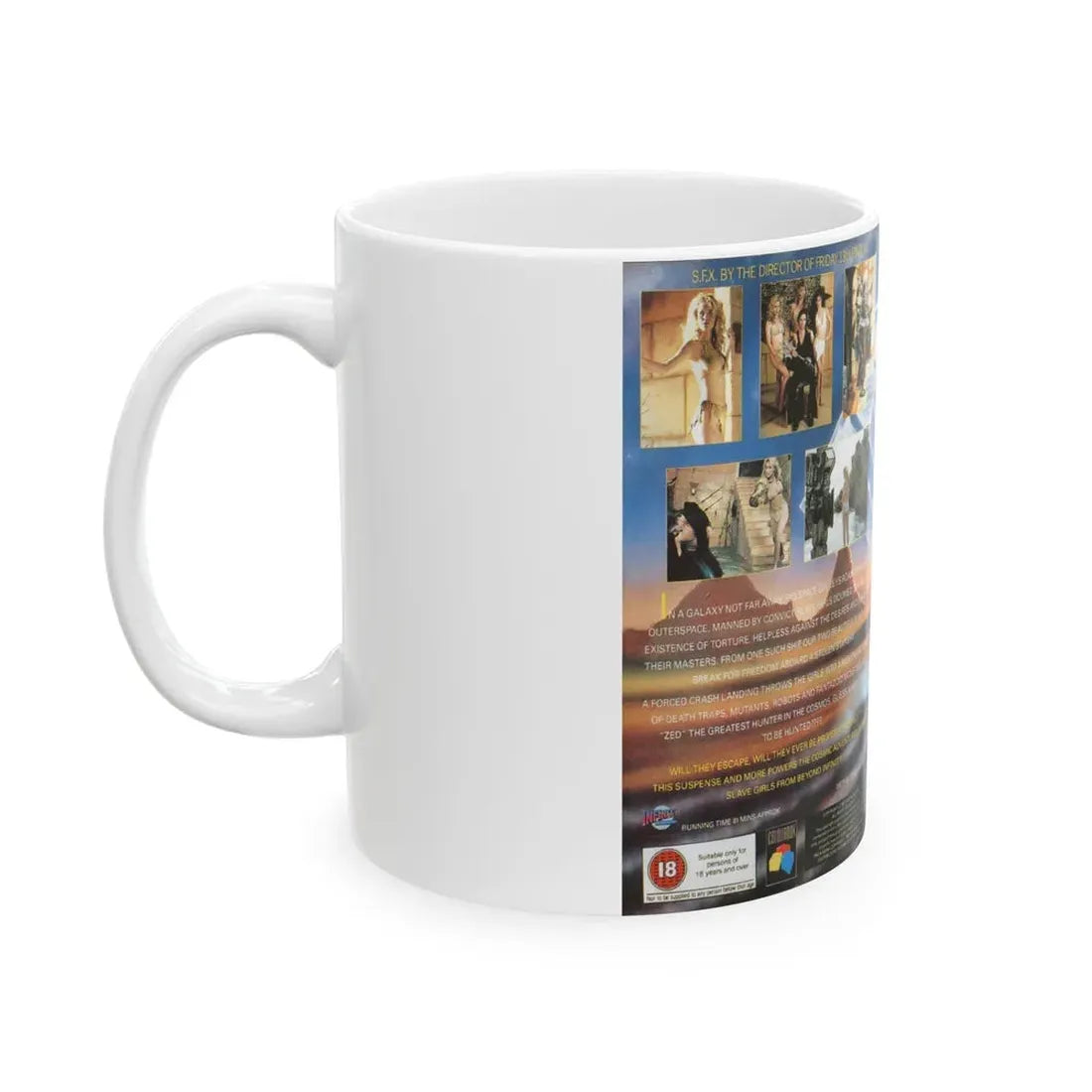 SLAVE GIRLS (VHS COVER) - White Coffee Mug - Go Mug Yourself