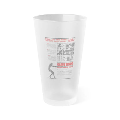 SLAVE TRADE IN THE WORLD TODAY 1964 Movie Poster - Frosted Pint Glass 16oz-Go Mug Yourself