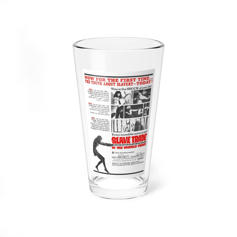 SLAVE TRADE IN THE WORLD TODAY 1964 Movie Poster - Pint Glass 16oz-16oz-Go Mug Yourself