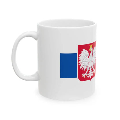 Slavic Flag of Poland White-blue-white flag (Poland) White Coffee Mug - Go Mug Yourself