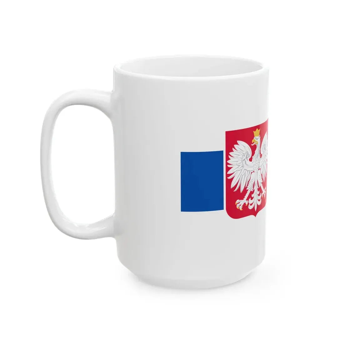 Slavic Flag of Poland White-blue-white flag (Poland) White Coffee Mug - Go Mug Yourself