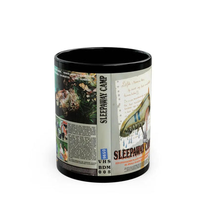SLEEPAWAY CAMP BOM VIDEO (VHS COVER) - Black Coffee Mug 11oz - Go Mug Yourself