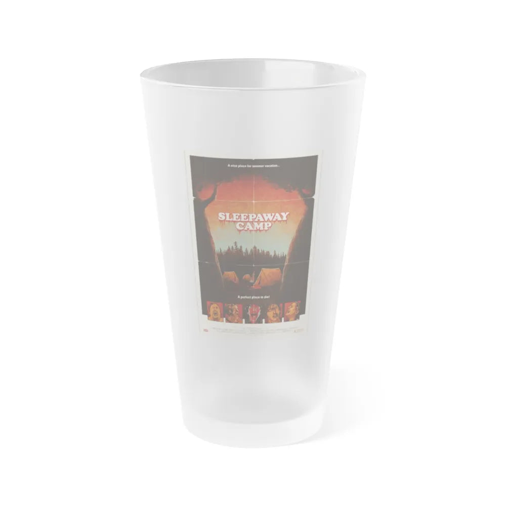 SLEEPAWAY CAMP (MONDO) 1983 Movie Poster - Frosted Pint Glass 16oz-Go Mug Yourself