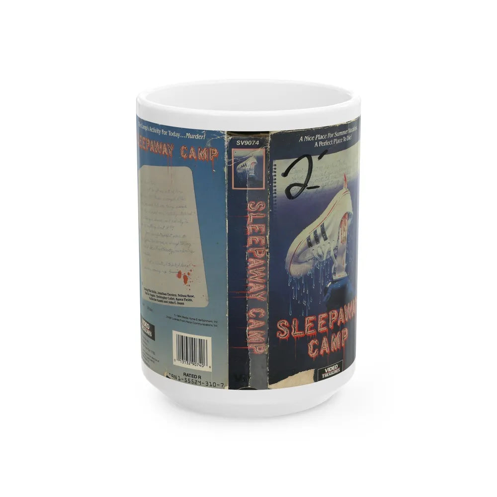 SLEEPAWAY CAMP (VHS COVER) - White Coffee Mug-15oz-Go Mug Yourself