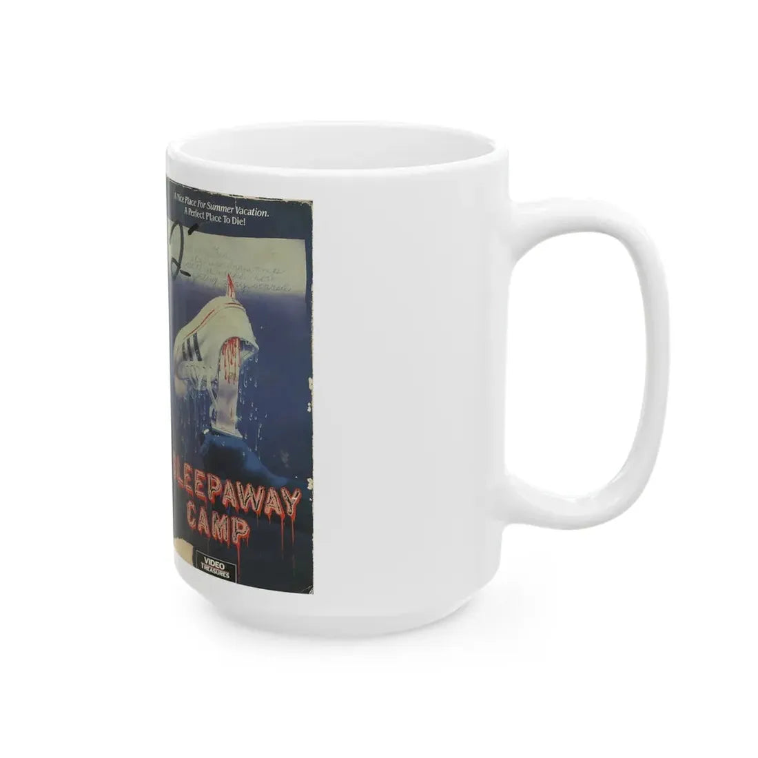 SLEEPAWAY CAMP (VHS COVER) - White Coffee Mug - Go Mug Yourself