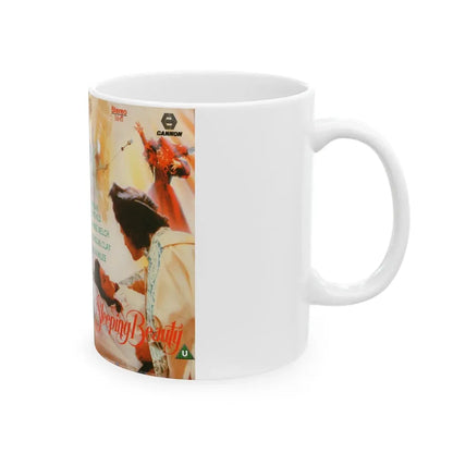 SLEEPING BEAUTY CANNON (VHS COVER) - White Coffee Mug - Go Mug Yourself