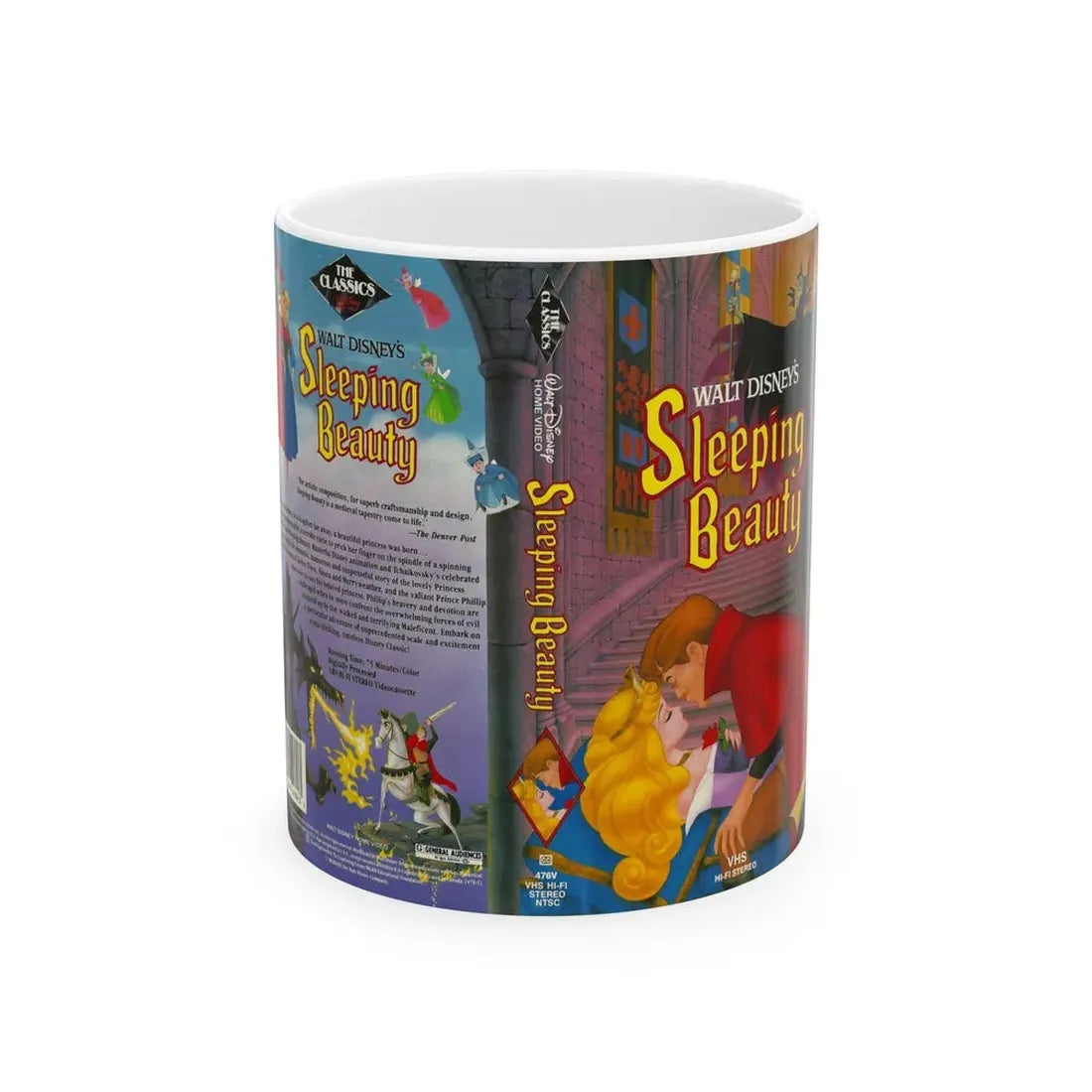 SLEEPING BEAUTY (VHS COVER) - White Coffee Mug 11oz - Go Mug Yourself