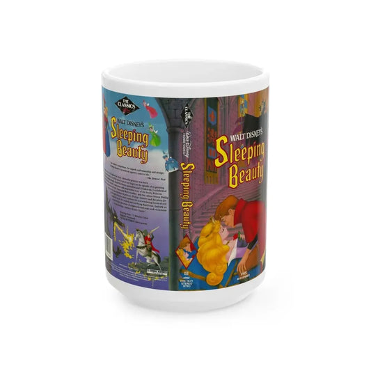 SLEEPING BEAUTY (VHS COVER) - White Coffee Mug 15oz - Go Mug Yourself