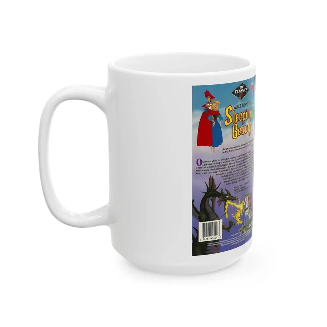 SLEEPING BEAUTY (VHS COVER) - White Coffee Mug - Go Mug Yourself