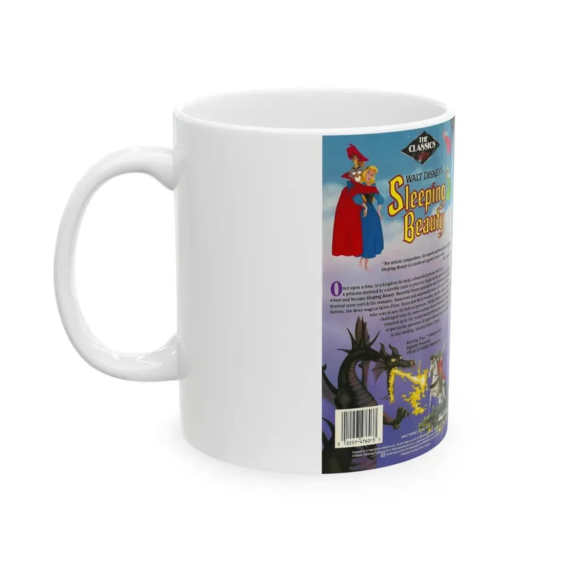 SLEEPING BEAUTY (VHS COVER) - White Coffee Mug - Go Mug Yourself