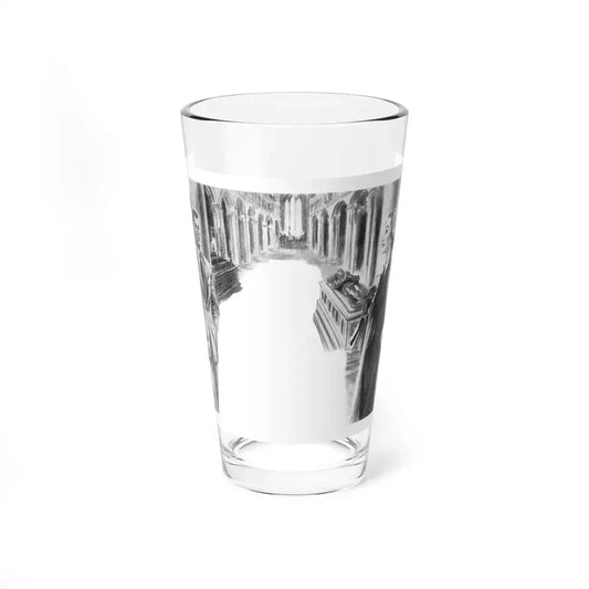 Sleeping Crusader by Jane Seth-Smith, Woman And Home magazine, 1955 (Magazine Illustration) Pint Glass 16oz 16oz - Go Mug Yourself