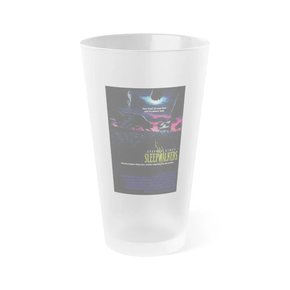 SLEEPWALKERS 1992 Movie Poster - Frosted Pint Glass 16oz-16oz-Frosted-Go Mug Yourself