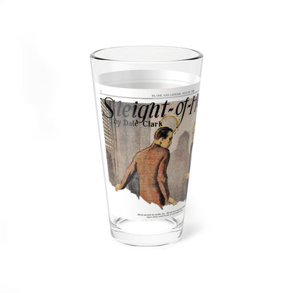 Sleight -of-Hand, Blade and Ledger, August 1929 (Magazine Illustration) Pint Glass 16oz-Go Mug Yourself