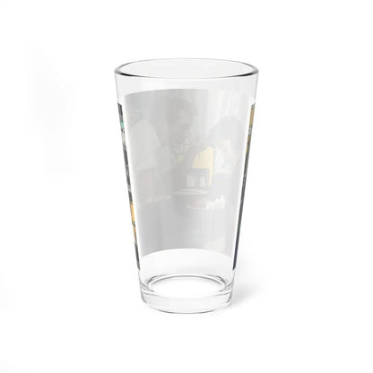 Slightly Indiscreet, The Saturday Evening Post story illustration, May 30, 1959 (Magazine Illustration) Pint Glass 16oz - Go Mug Yourself