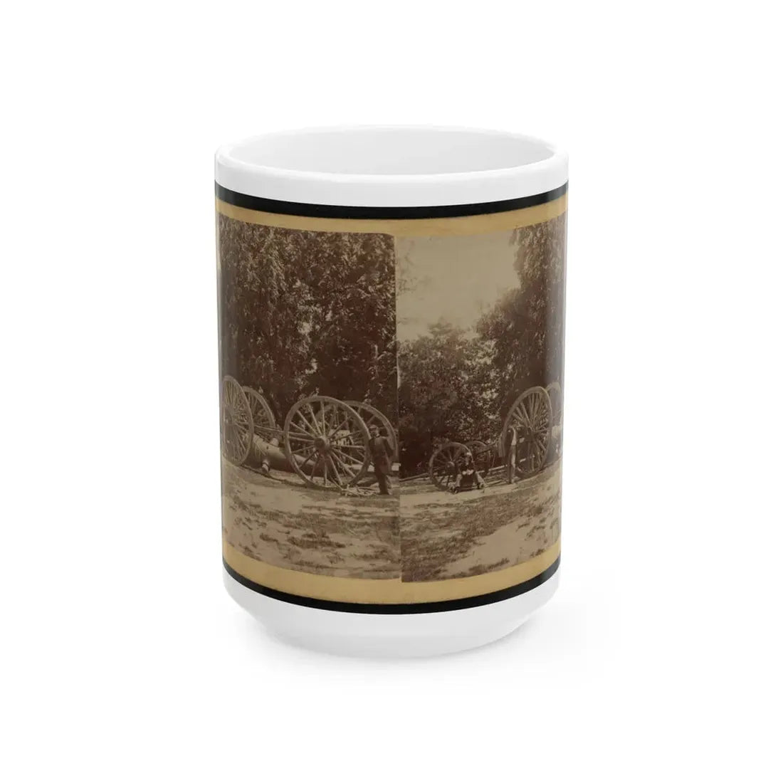 Sling For Heavy Artillery. Drewry's Bluff, Virginia (U.S. Civil War) White Coffee Mug 15oz - Go Mug Yourself