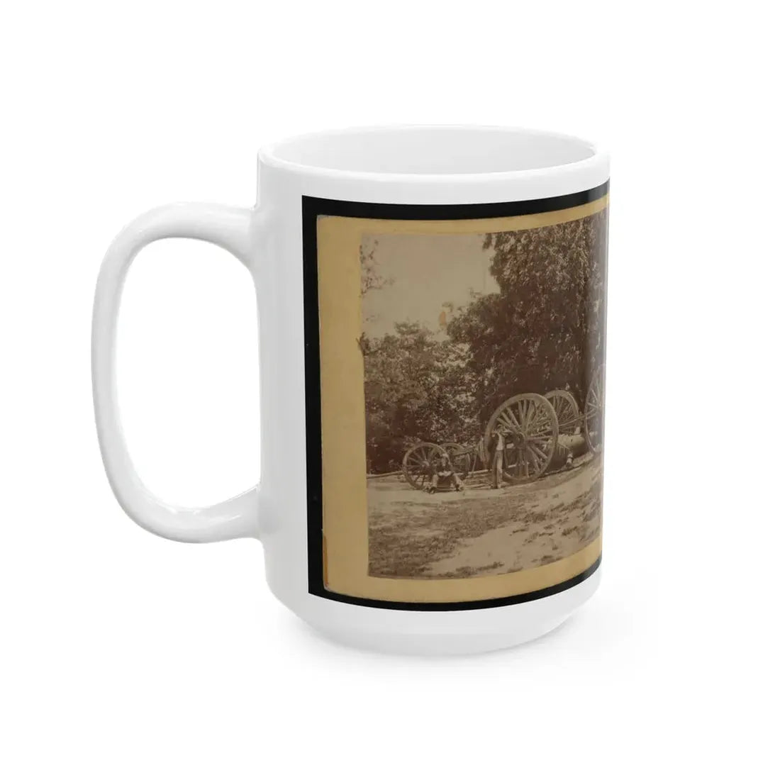Sling For Heavy Artillery. Drewry's Bluff, Virginia (U.S. Civil War) White Coffee Mug - Go Mug Yourself