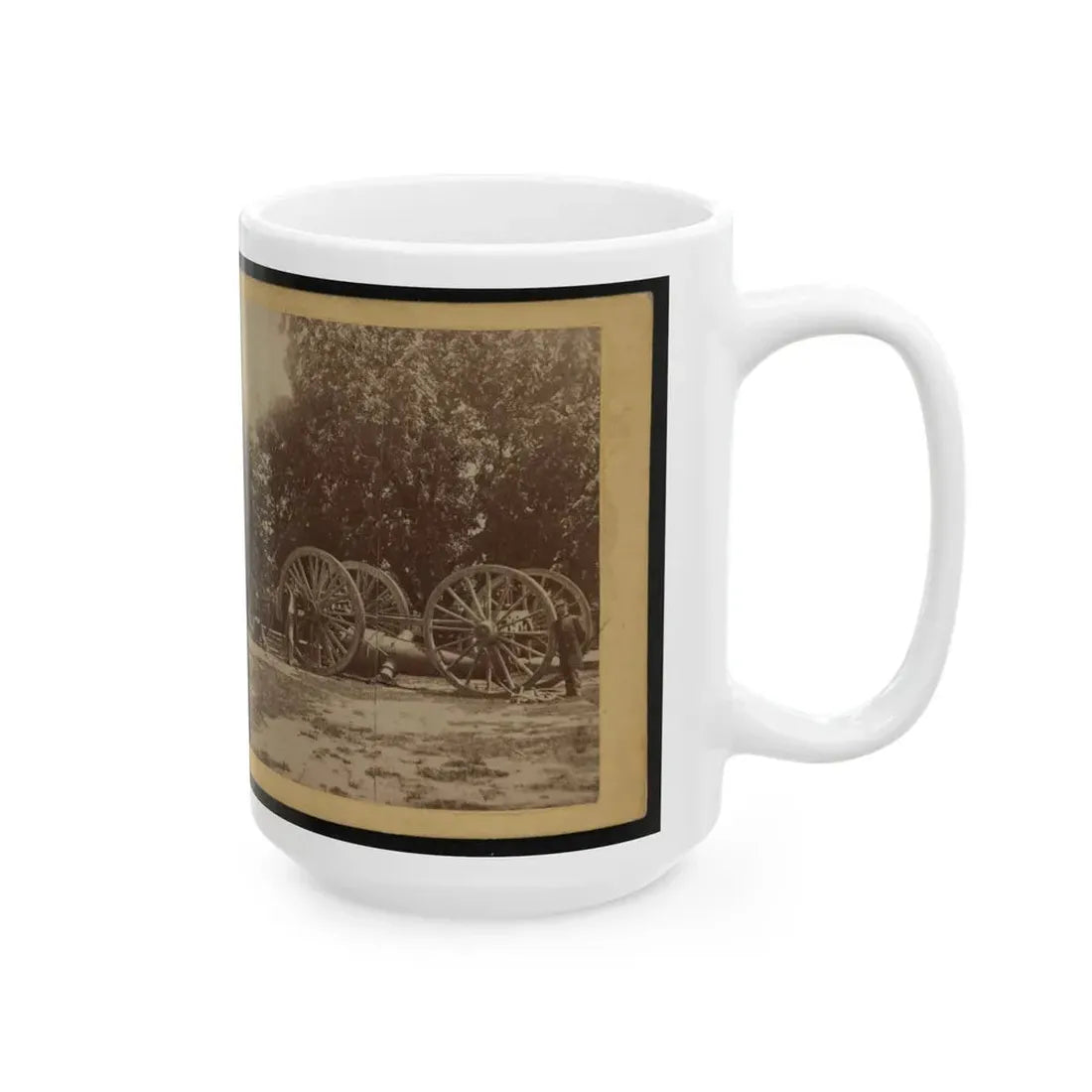 Sling For Heavy Artillery. Drewry's Bluff, Virginia (U.S. Civil War) White Coffee Mug - Go Mug Yourself