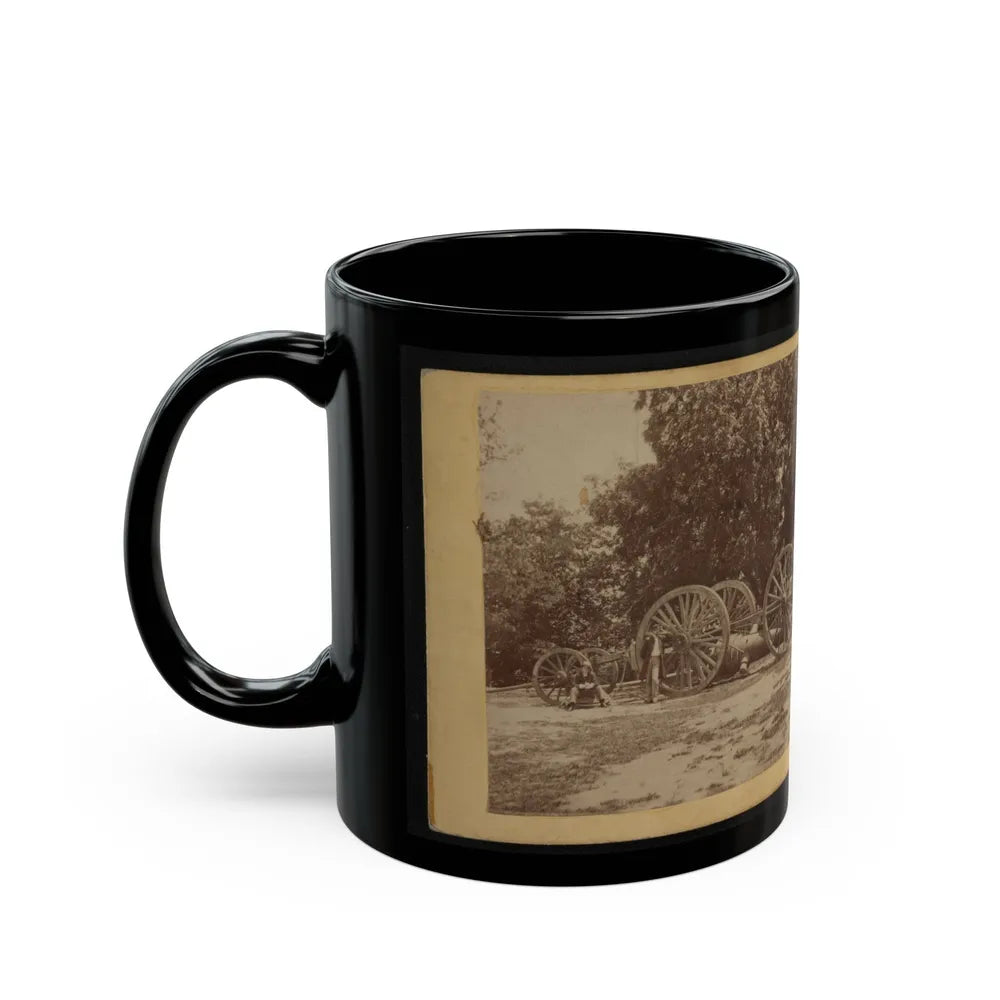 Sling For Heavy Artillery. Drewry's Bluff, Virginia (U.S. Civil War) Black Coffee Mug-Go Mug Yourself