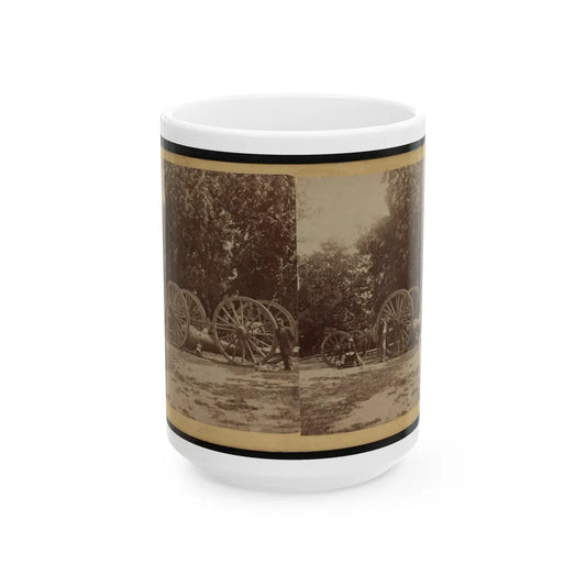 Sling For Heavy Artillery. Drewry's Bluff, Virginia (U.S. Civil War) White Coffee Mug-15oz-Go Mug Yourself