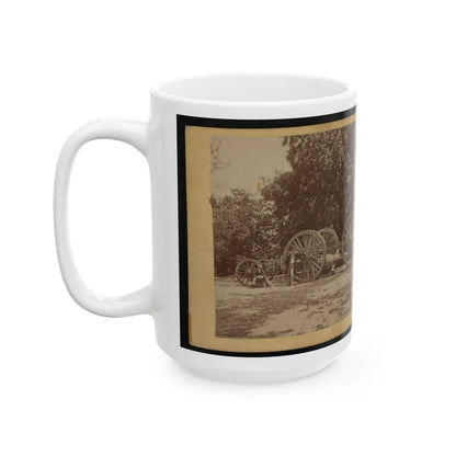 Sling For Heavy Artillery. Drewry's Bluff, Virginia (U.S. Civil War) White Coffee Mug-Go Mug Yourself