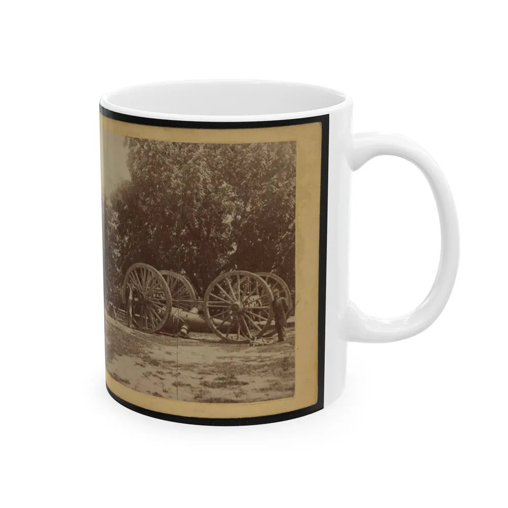 Sling For Heavy Artillery. Drewry's Bluff, Virginia (U.S. Civil War) White Coffee Mug-Go Mug Yourself