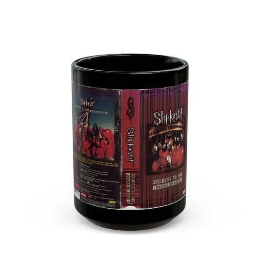 SLIPKNOT WELCOME TO MY NEIGHBORHOOD (VHS COVER) - Black Coffee Mug 15oz - Go Mug Yourself