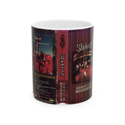 SLIPKNOT WELCOME TO MY NEIGHBORHOOD (VHS COVER) - White Coffee Mug-11oz-Go Mug Yourself