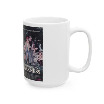 SLIPPING INTO DARKNESS (VHS COVER) - White Coffee Mug - Go Mug Yourself