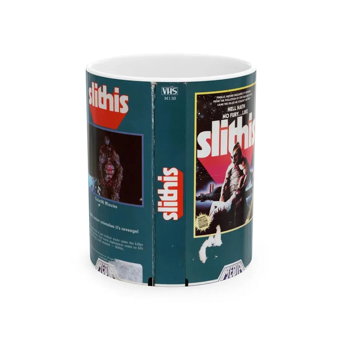 SLITHIS (VHS COVER) - White Coffee Mug 11oz - Go Mug Yourself