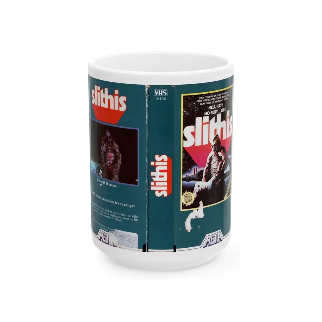SLITHIS (VHS COVER) - White Coffee Mug 15oz - Go Mug Yourself