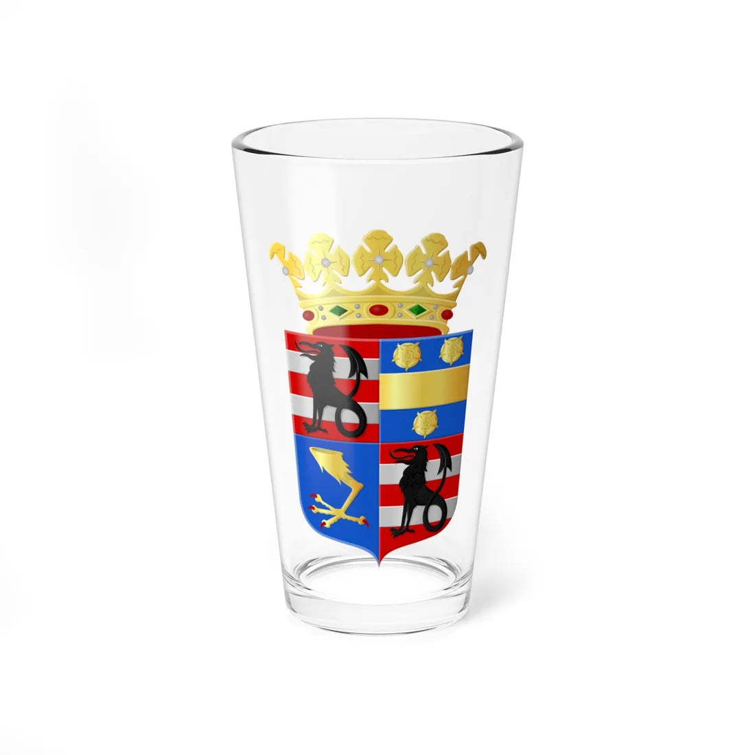 Slochteren wapen (Netherlands) (Coat of Arms) Pint Glass 16oz 16oz - Go Mug Yourself