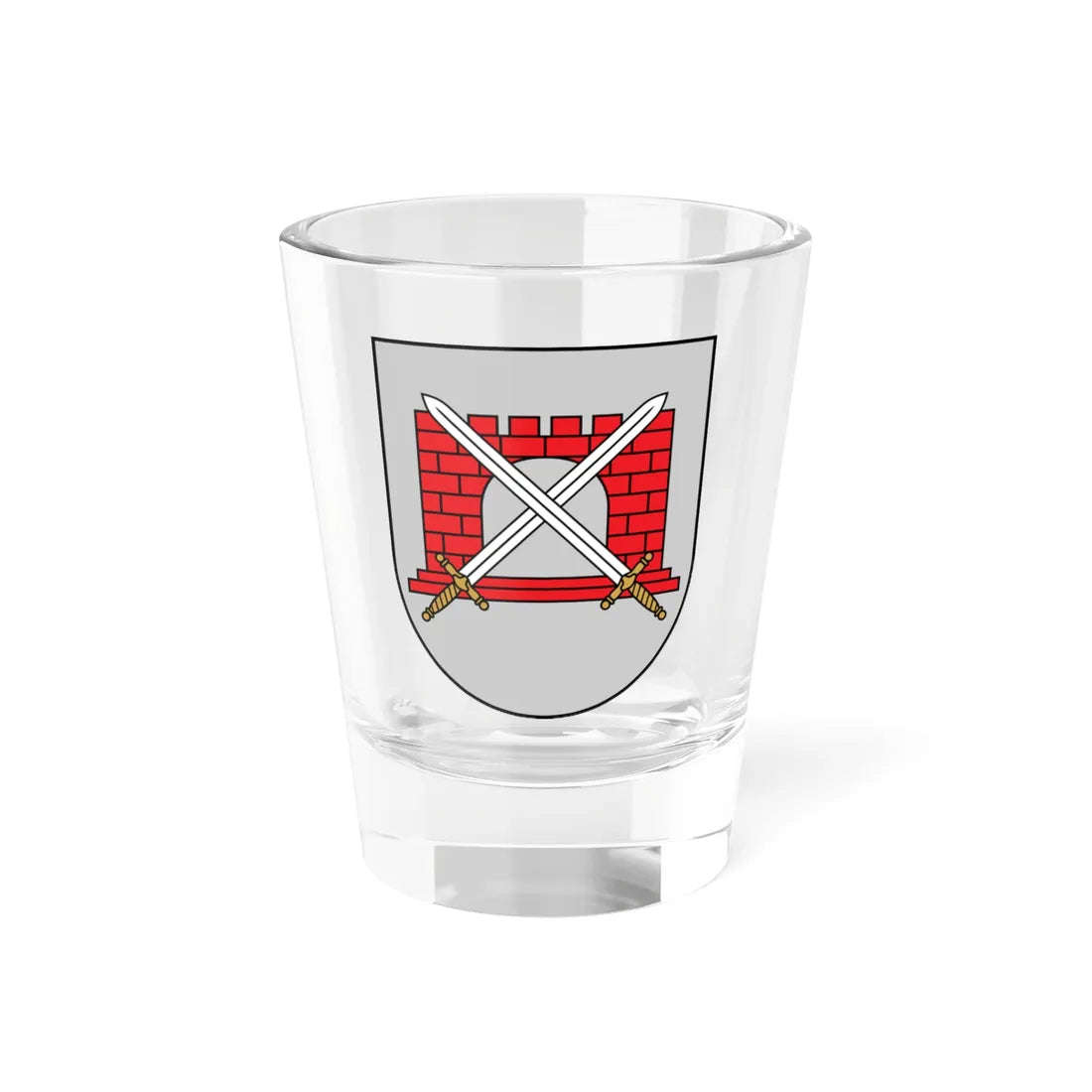 Sloka COA (Latvia) (Coat of Arms) Shot Glass 1.5oz 1.5oz - Go Mug Yourself