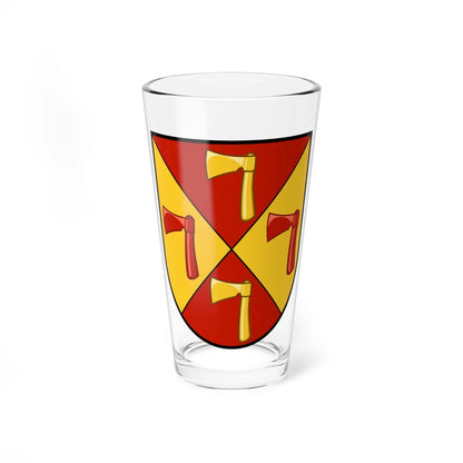 Slokhyni coat of arms escutcheon (Ukraine) (Coat of Arms) Pint Glass 16oz 16oz - Go Mug Yourself