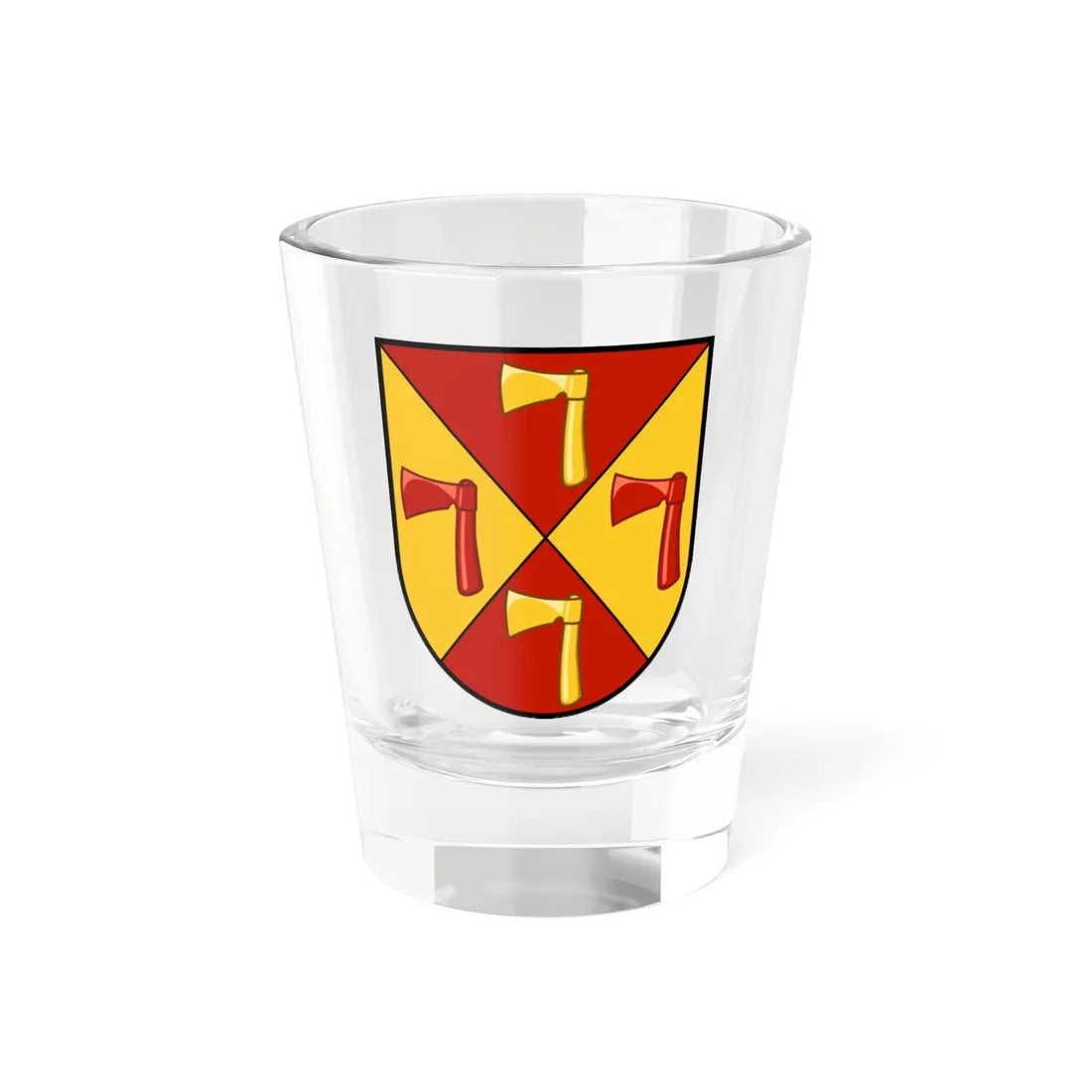 Slokhyni coat of arms escutcheon (Ukraine) (Coat of Arms) Shot Glass 1.5oz 1.5oz - Go Mug Yourself
