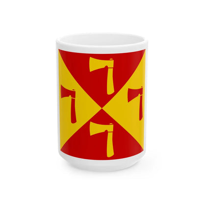 Slokhyni flag (Ukraine) White Coffee Mug 15oz - Go Mug Yourself
