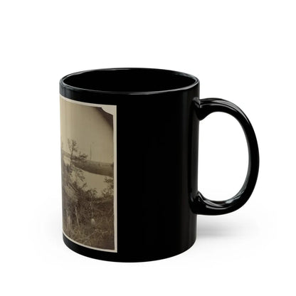 Sloped Hill Near The River (U.S. Civil War) Black Coffee Mug-Go Mug Yourself