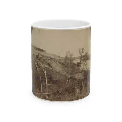 Sloped Hill Near The River (U.S. Civil War) White Coffee Mug-11oz-Go Mug Yourself