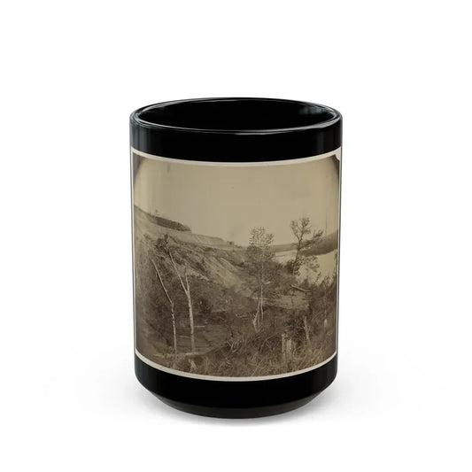 Sloped Hill Near The River (U.S. Civil War) Black Coffee Mug 15oz - Go Mug Yourself