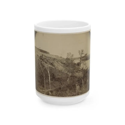 Sloped Hill Near The River (U.S. Civil War) White Coffee Mug 15oz - Go Mug Yourself