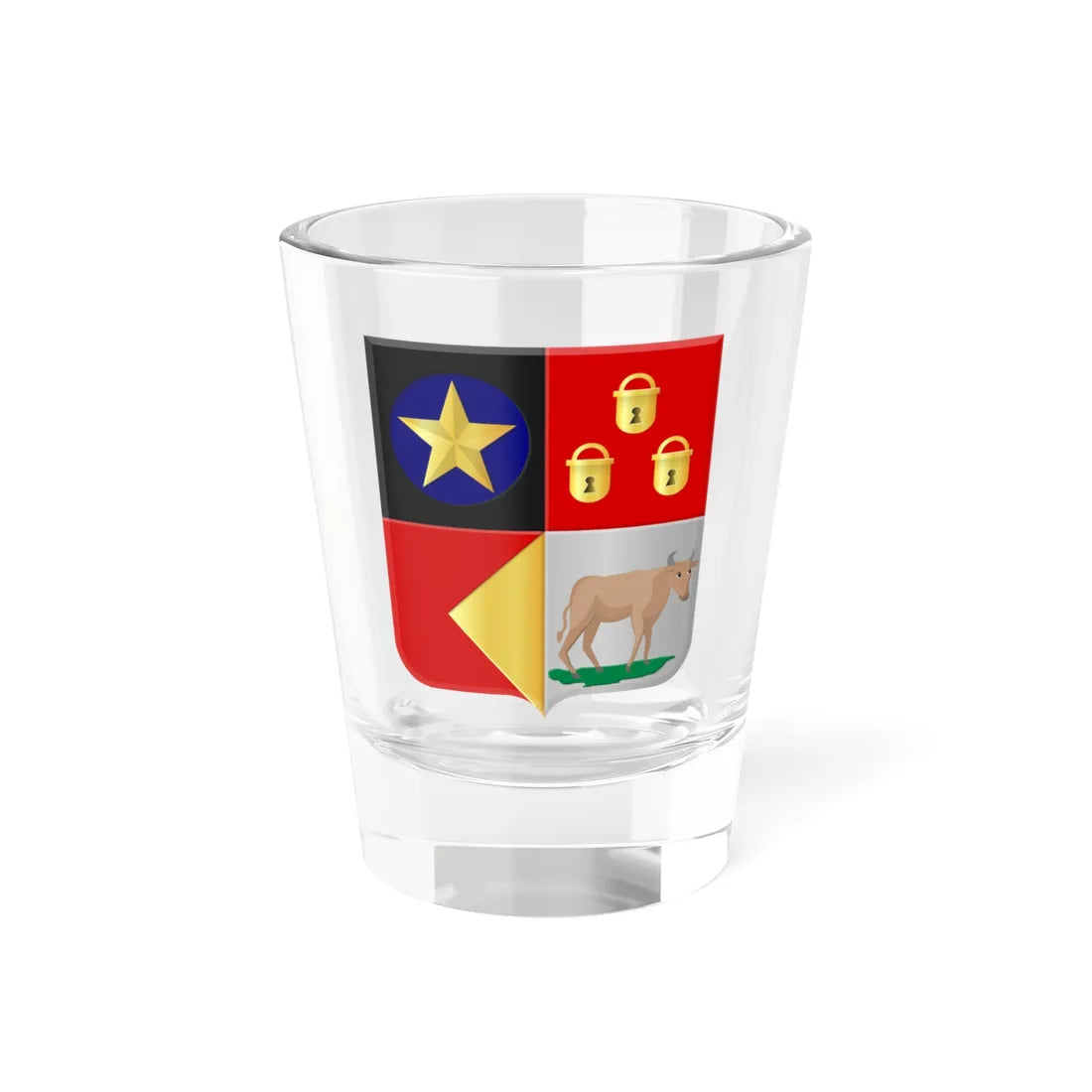 Sloten NH-wapen (Netherlands) (Coat of Arms) Shot Glass 1.5oz 1.5oz - Go Mug Yourself