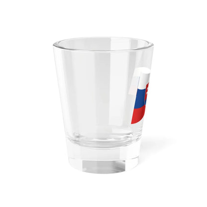 Slovakia Flag   Iconic Waving (Slovakia) Shot Glass 1.5oz - Go Mug Yourself
