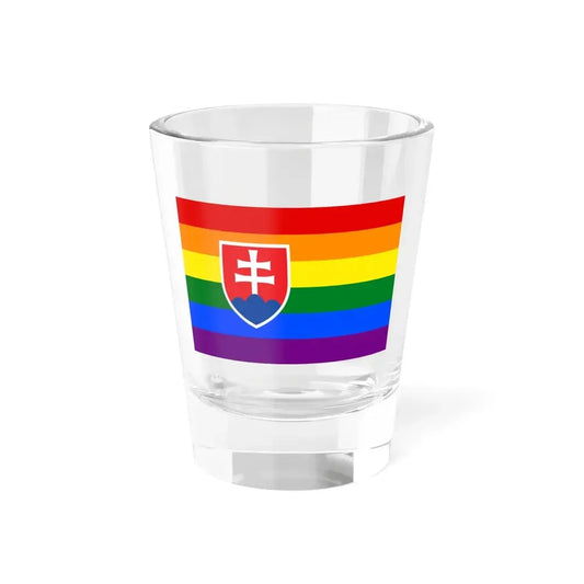 Slovakia Gay Flag (Slovakia) Shot Glass 1.5oz 1.5oz - Go Mug Yourself